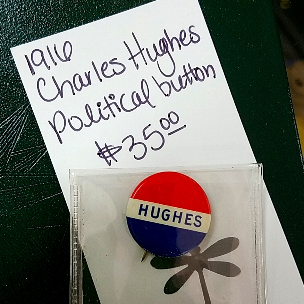 Charles Hughes political button